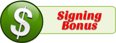 Signing bonus banner
